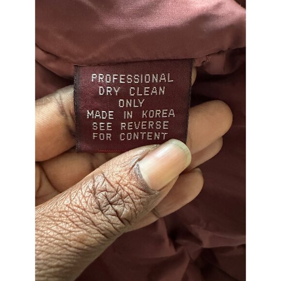 Vintage Jordache Puffer Down Jacket Duck & Fowl Feathers Embroidered Birds  XS - Picture 9 of 13